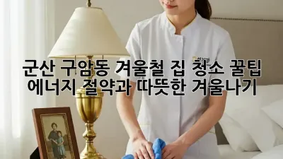 군산 구암동 겨울철 집 청소 꿀팁: 에너지 절약과 따뜻한 겨울나기
