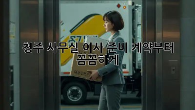 청주 사무실 이사 준비, 계약부터 꼼꼼하게!